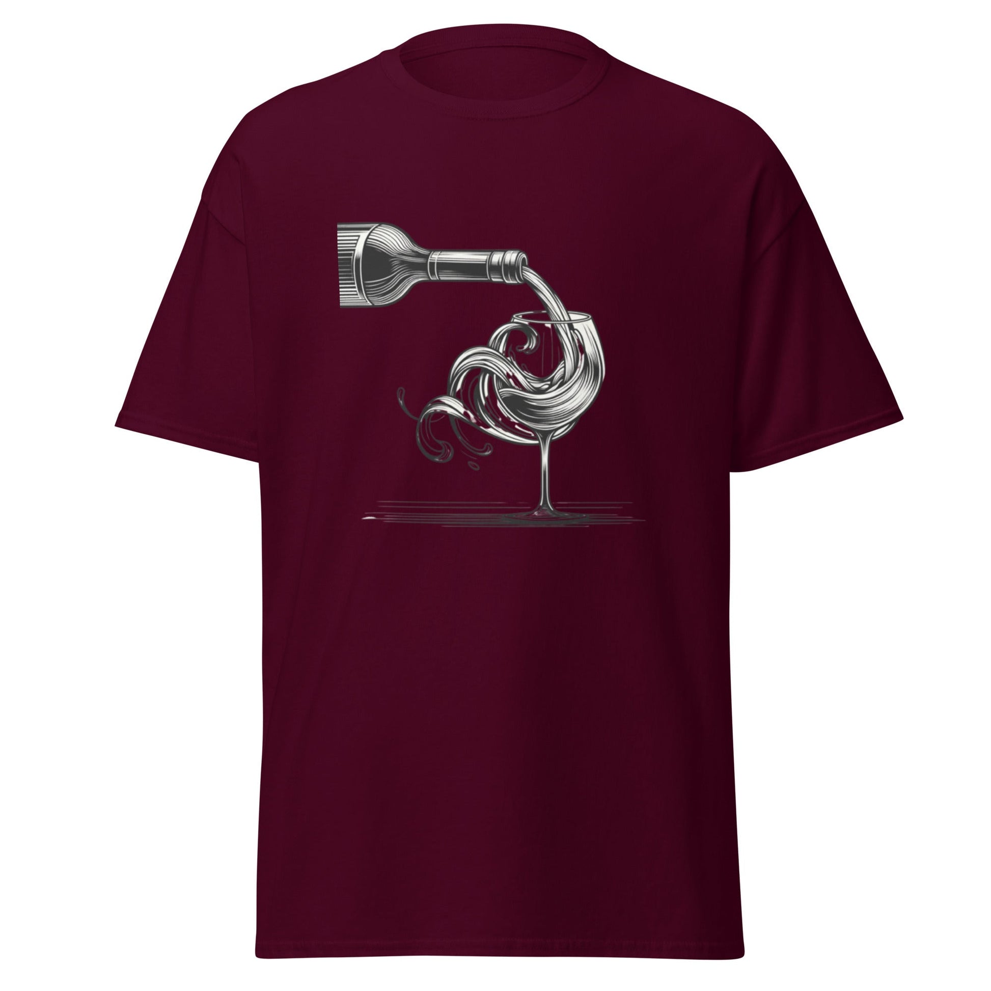 Liberty & Lead Apparel Maroon / S Wine Time - Men's Classic Tee